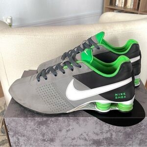 Nike Shox Deliver Stadium Grey/Poison Green 2012 Rare Men’s 9 Womens 10.5